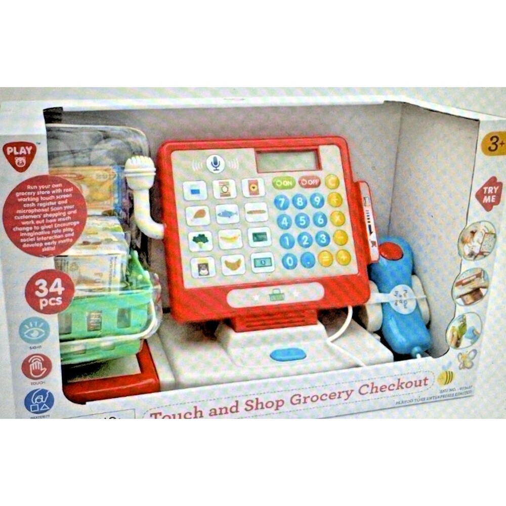 PLAY Touch and Shop Grocery Checkout 34 pcs  Play Set New